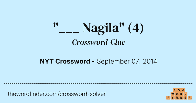 "___ Nagila" crossword clue image