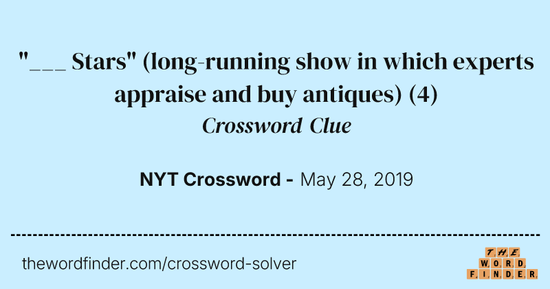 "___ Stars" (long-running show in which experts appraise and buy antiques) crossword clue image