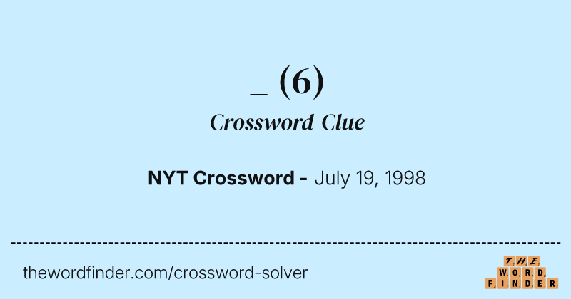 _ crossword clue image
