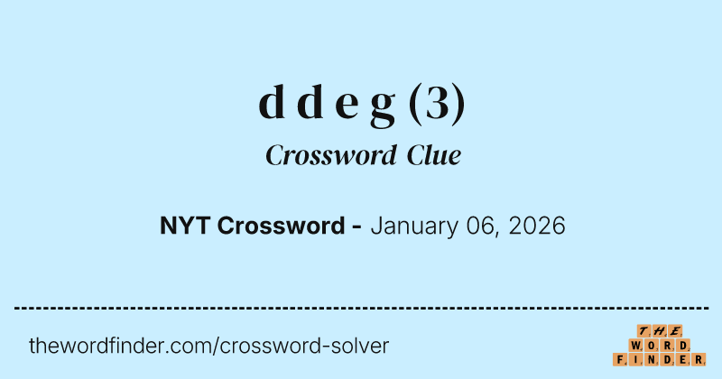 d d e g crossword clue image