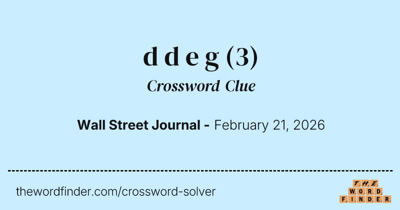 d d e g crossword clue image