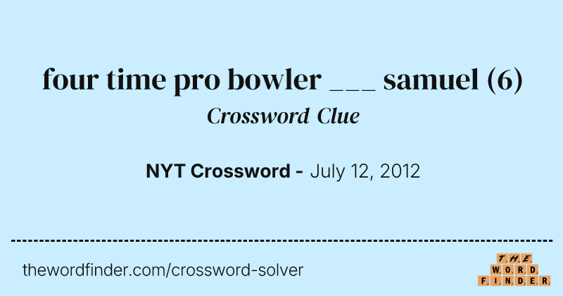 four time pro bowler ___ samuel crossword clue image
