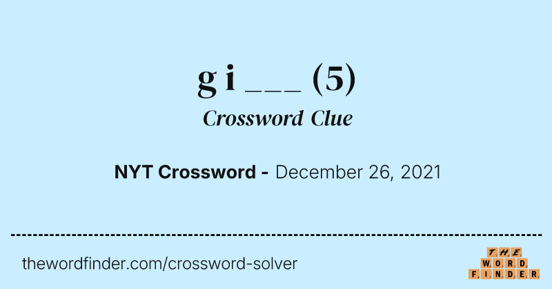g i ___ crossword clue image