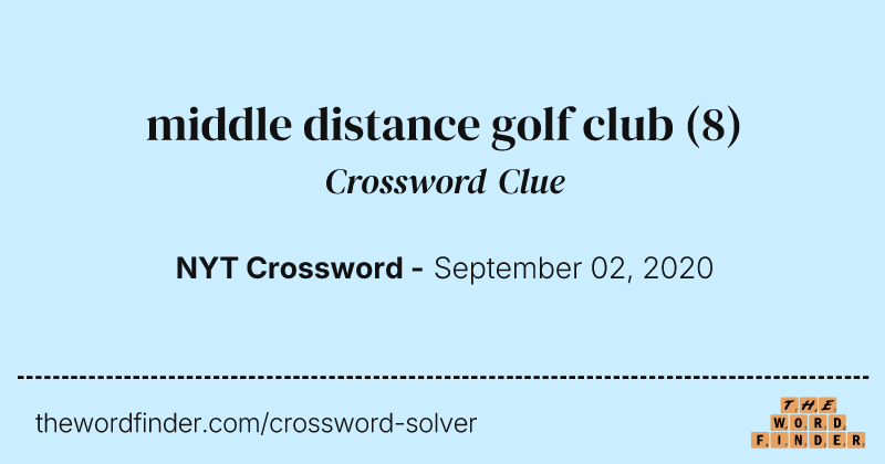 middle distance golf club crossword clue image