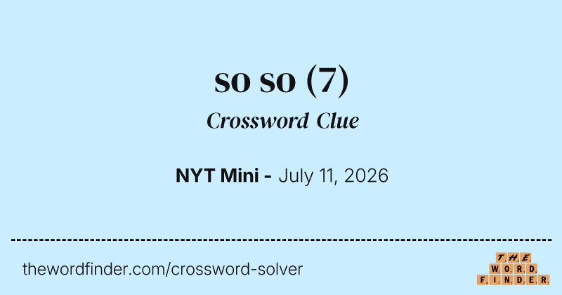 so so crossword clue image