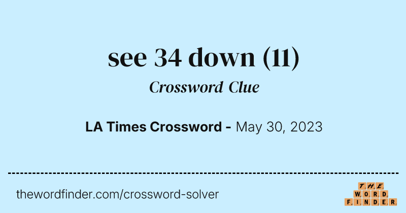 see 34 down crossword clue image