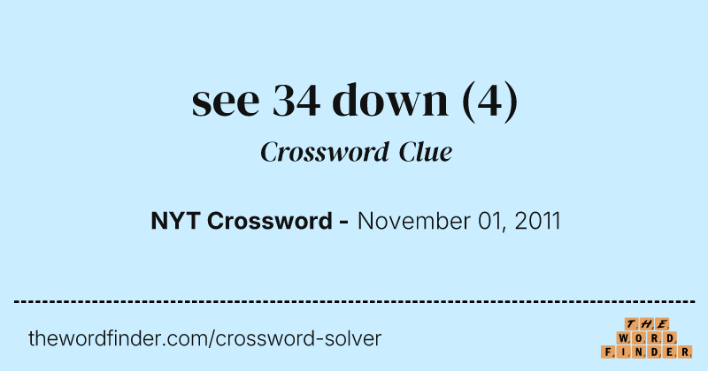 see 34 down crossword clue image