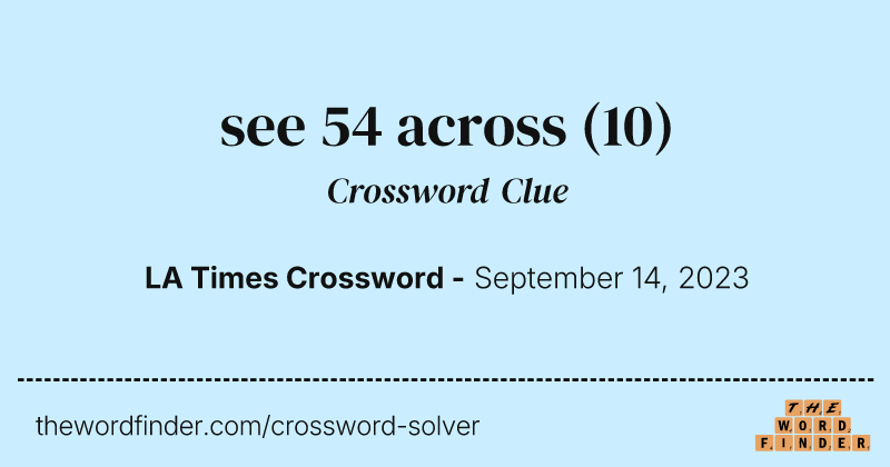 see 54 across crossword clue image
