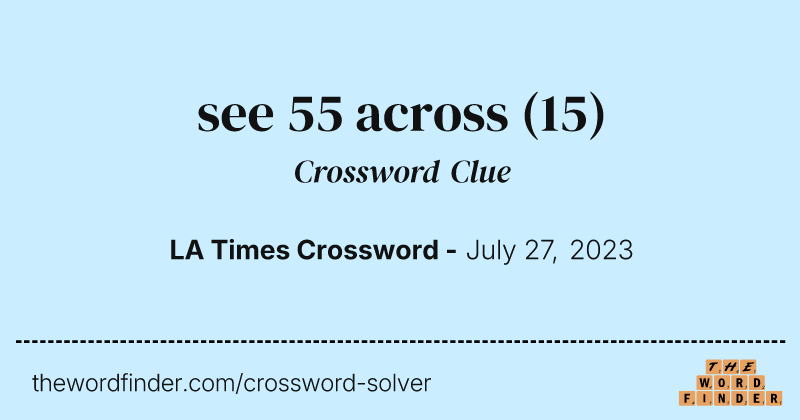see 55 across crossword clue image