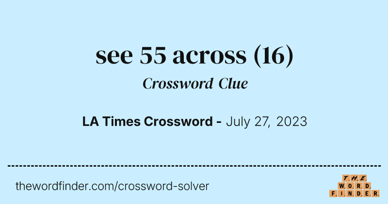 see 55 across crossword clue image
