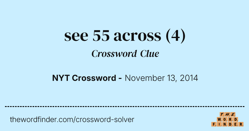 see 55 across crossword clue image