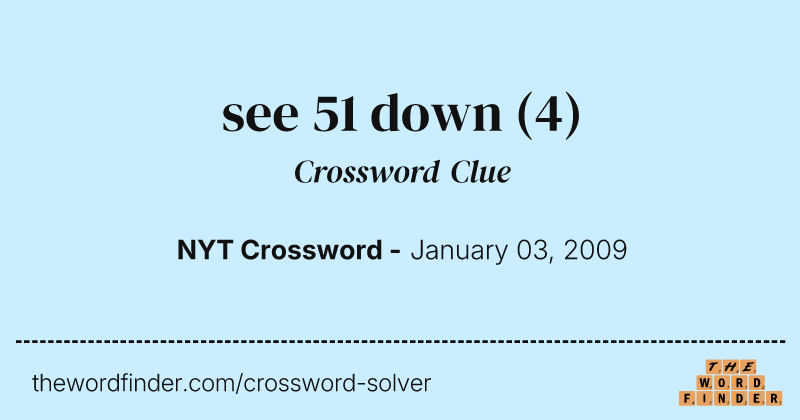 see 51 down crossword clue image
