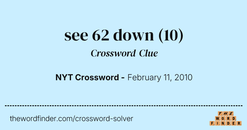 see 62 down crossword clue image