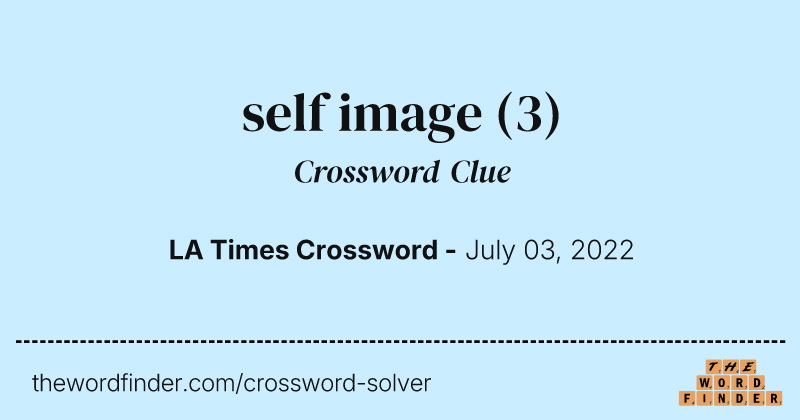 self image crossword clue image