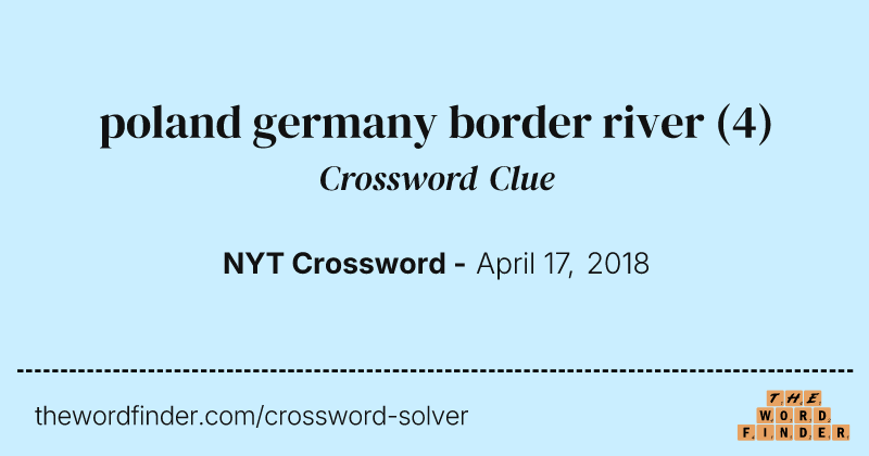 poland germany border river crossword clue image