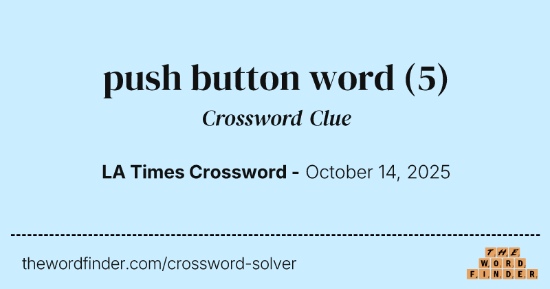 push button word crossword clue image