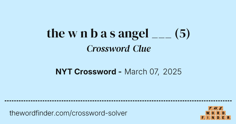 the w n b a s angel ___ crossword clue image