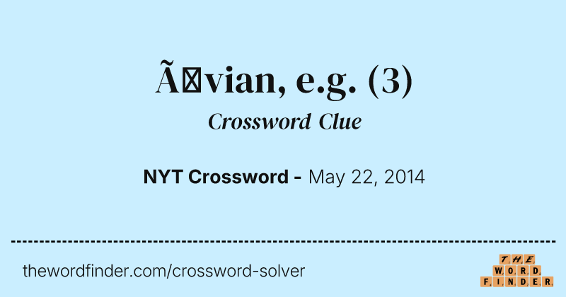 Évian, e.g. crossword clue image