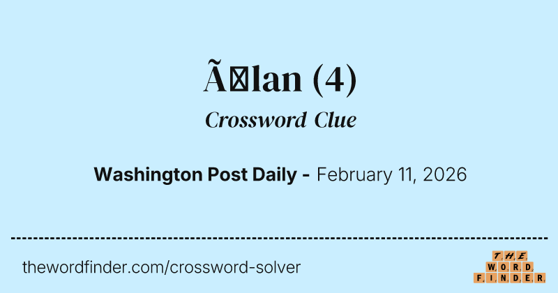 Élan crossword clue image